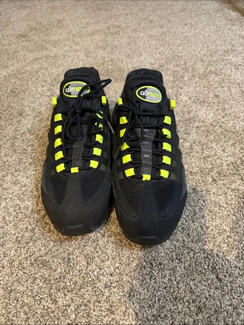 Nike Air Max 95 Black with Neon Yellow Accents